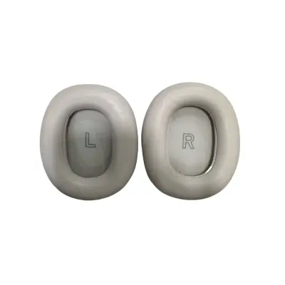Zamjenski jastučići za uši kompatibilni sa slušalicama Bang & Olufsen Beoplay H95 - Vrhunska janjeća koža Srebrna