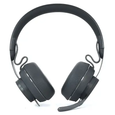 2 kom. Zamjenski jastučići za uši kompatibilni s Logitech Zone Wireless - Sivi PU jastučići od memorijske pjene Siva