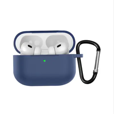 Silikonska zaštitna futrola kompatibilna s Apple AirPods Pro 3 - otporna na ogrebotine, vodootporna Tamno plava