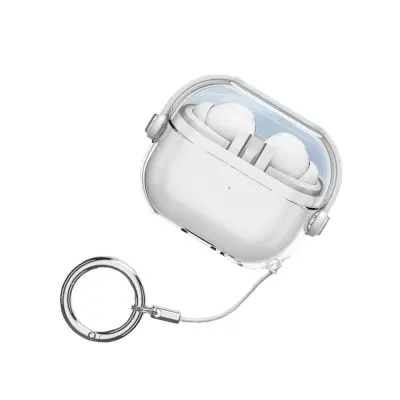 Prozirna zaštitna futrola kompatibilna sa Samsung Galaxy Buds3/3 Pro Bluetooth slušalicama Prozirna bijela