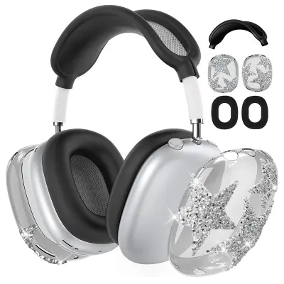 AirPods Max Protective Case - Diamond Star Design Crna