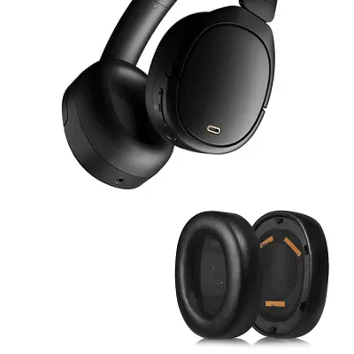 Crni jastučići za uši od proteinske kože za Edifier W860NB Pro Crna