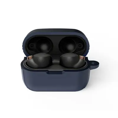 Zaštitna TPU futrola kompatibilna s bežičnim Bluetooth slušalicama Sony WF-1000XM5 - otporna na udarce, otporna na prašinu Tamno plava