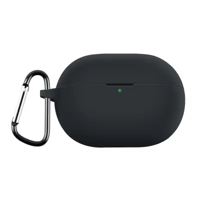 Zelena silikonska futrola s kopčom za kompatibilne Huawei Freebuds Pro 4/Pro 3 Crna