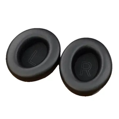2 komada crnih jastučića za uši od proteinske kože kompatibilnih s Razer Kraken V4/V4X/V4 Pro/Kitty V2 Pro Crna