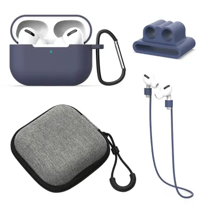 Zaštitna futrola za bežične Bluetooth slušalice, set od 5 komada, kompatibilno s AirPods 1/2 generacije, otporna na udarce, protiv ogrebotina, protiv