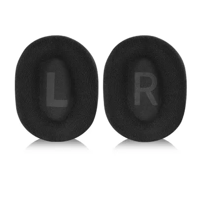 Crni baršunasti jastučić za uši za Logitech G PRO X (2 kom) Crna