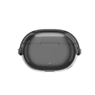 Zaštitno TPU kućište kompatibilno s Beats Studio Buds - otporno na udarce i prašinu Prozirna+Crna
