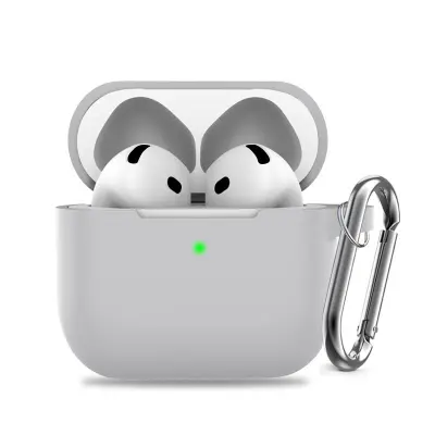 Silikonska futrola za AirPods s kompletom za čišćenje Siva