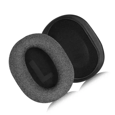 Pamučni jastučići za uši za Logitech G Pro X - Crni (2 kom) Crna