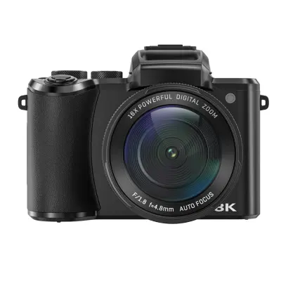 Dvostruki zaslon 8K digitalna kamera - Snimite svaki detalj Crna