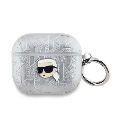 Etui za AirPods 3 s monogramom i reljefnim uzorkom Karl Head