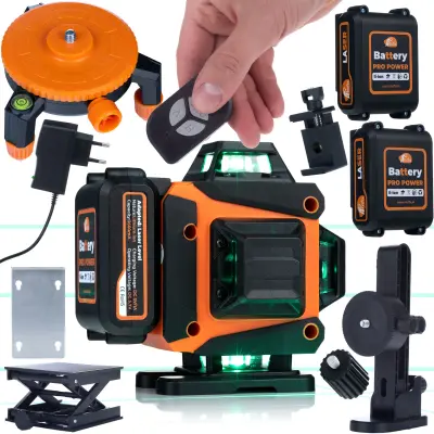 Krizni Animal Pro Hawk RAPH 16L Laser – 16 Linija | IP54 | USB-C | Set s Daljinskim, 2x Li-Ion Baterije
