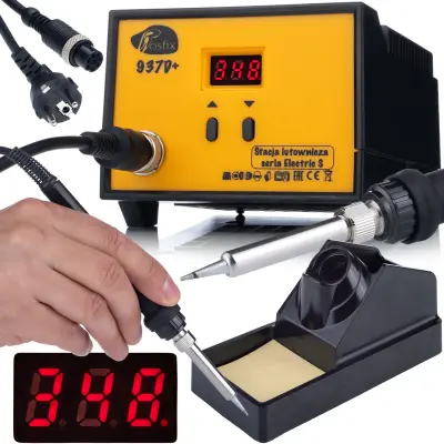 Lemilica 937D+ – LCD Zaslon, 60W, 200-480°C | ESD Sigurnost, Keramički Grijač