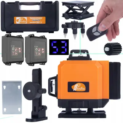 Rosfix Orange Tiger ROT16L-B Laserska Libela – 16 Linija, USB-C, IP54 | Samoniveliranje, Pilot, 3500mAh