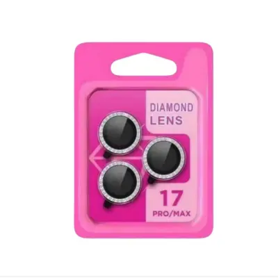 Štitnik za objektiv kamere s dijamantnim rhinestones i dizajnom orlovskog oka, kompatibilan s iPhone 17 Air Srebrna