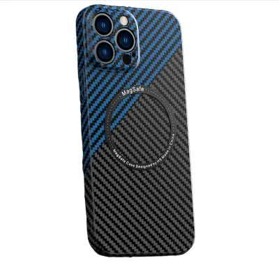 Ultra-tanki PC futrola od karbonskih vlakana kompatibilna s iPhone 17 Pro Max, podržava MagSafe Plava/Tamno plava