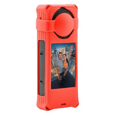 Silikonska zaštitna futrola za Insta360 X5 kameru Crvena