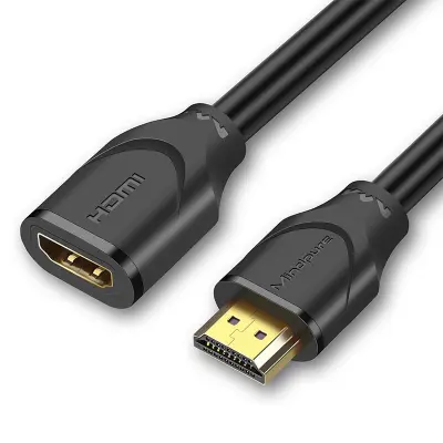 HDMI produžni kabel - muški na ženski 4K 60Hz brzi produžni kabel Crna