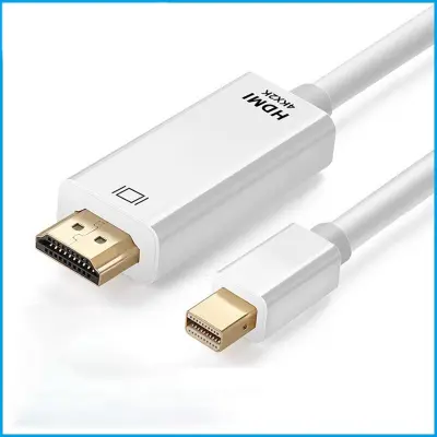 Mini DisplayPort (DP) na HDMI adapterski kabel 4Kx2K Bijeli - 1,8m - Audio i video visoke rezolucije Bijela
