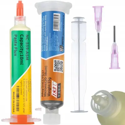 Set Fluksa Flux NC-559-ASM + Lemna Pasta XG-Z40 35g – Preciznost i Trajnost | Bez Čišćenja, Sn63/Pb37