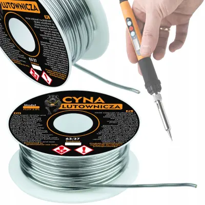 Kositar Lemna Zica Sn63Pb37 1 Mm 200g – 2% Fluks | Temperatura Topljenja 183-190°C