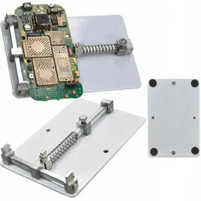 Metalni Držač Za Montažu PCB TE-7 – Otporan na Visoke Temperature | Dimenzije 80x117 Mm