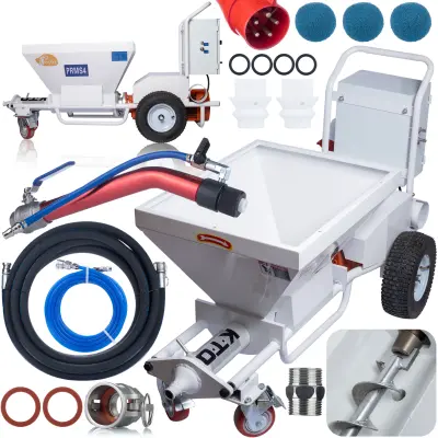 Stroj Za Zbukanje Rosfix ProMultiSpray PRMS4 – Automatsko Doziranje, 150m²/H | 380V, 4KW
