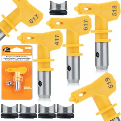 Mlaznica Za Bojanje Rosfix Ultra Spray Set 5X – Modeli 513, 517, 519, 417, 617 | Kompatibilnost s Graco, Titan, Wagner