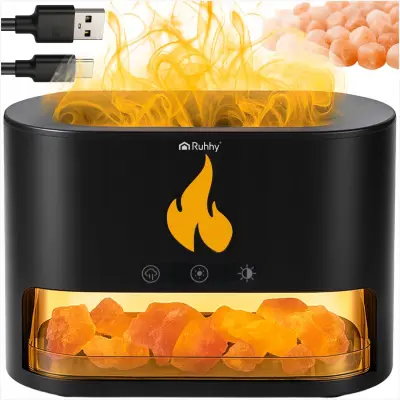 10W difuzor dekorativni LED RGB kamin 250ml vlažilec zraka USB