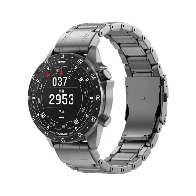 22mm Titan Remen za Sat za Garmin Fenix 8/7 - Siva Siva