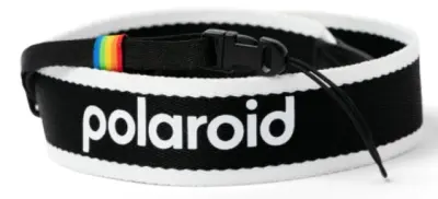 Remen POLAROID Flat Strap, crno-bijeli, ravni remen za fotoaparat