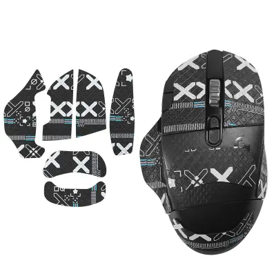 Naljepnice za miša s poboljšanim prianjanjem za Logitech G604 Crna