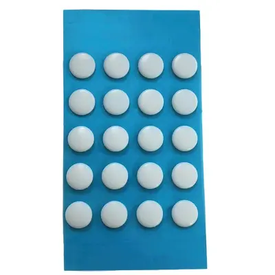 Ice Edition Rounded Edge 7mm Circular Mouse Feet (20pcs/Sheet) Compatible with Logitech Mouse Bijela