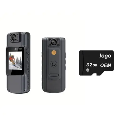 HD kamera na kopčanje M11-1 snimač tijela s TF karticom od 32 GB Crna