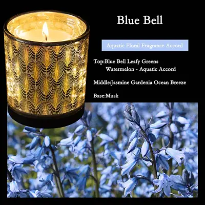 Bluebell Light Sensitive Aromatherapy Candle - Romantic Fragrance Home Decor Višebojna