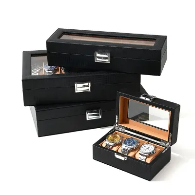 Kutija za sat od karbonskih vlakana - elegantni etui za 3 sata