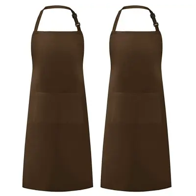 Pregača od poliestera bez rukava - Podesiva kuhinjska radna pregača s halter ovratnikom kava