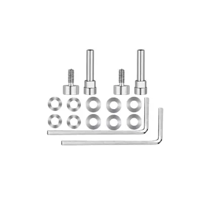 Set šarki za vijke - Kompatibilno s QC35/35 II/45/SE/QC osovinom okretanja - Srebrno siva Srebrno siva