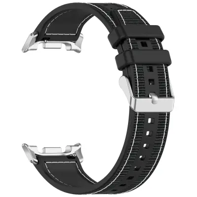 Tkani najlonski remen za Samsung Galaxy Watch8/Classic/Ultra2 Crna