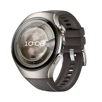 Silikonska narukvica kompatibilna s HUAWEI WATCH 5 46mm - Sportska zamjenska narukvica Siva