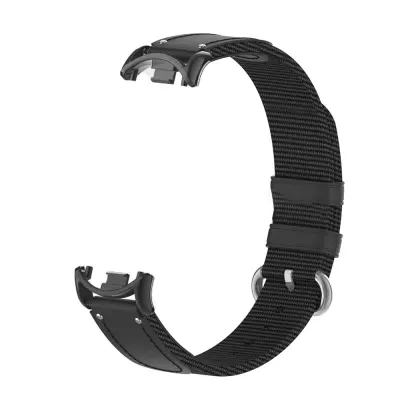 Crni tkani i platneni remen kompatibilan sa Xiaomi Band 10/9/8 - Stilski zamjenski remen Crna