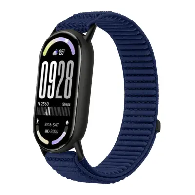 Najlonska narukvica s uzorkom planine kompatibilna sa serijom Xiaomi Mi Band 10/9/8 Plava