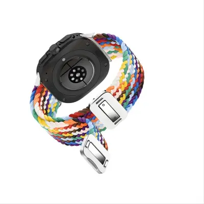 Samsung Watch 7 Ultra elastična tkana najlonska narukvica Siva