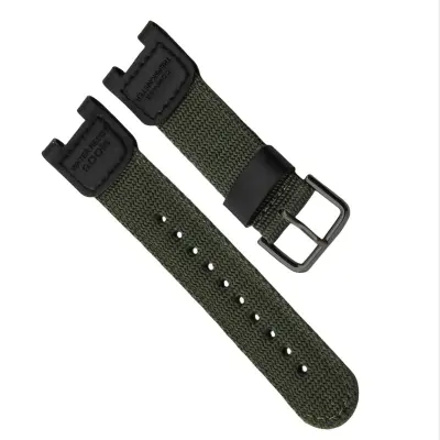 Najlonska sportska narukvica za sat kompatibilna s Casio SGW100/GW-3500B/3000B - vodootporna i udobna Zelena
