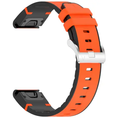 Narančasti 22mm remen od silikonske kože kompatibilan s Garmin & COROS Narančasta