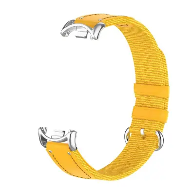 Žuta tkana najlonska i platnena narukvica kompatibilna sa Xiaomi Mi Band 10/9/8 Žuta