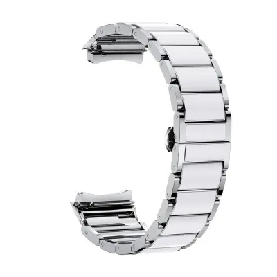 Kompatibilno s Huawei WATCH 5 Remen od metala u stilu keramike - Narukvica s namjenskim sučeljem od 42 mm Srebrna