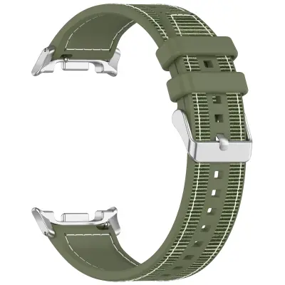 Tkani najlonski remen za Samsung Galaxy Watch8/Classic/Ultra2 Zelena