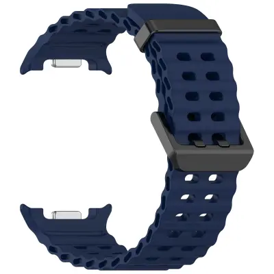 Ocean Band kompatibilan sa Samsung Watch 8 & Watch 8 Classic - Silikonski remen Plava